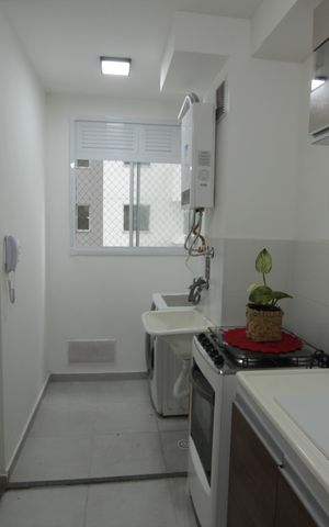 Apartamento para alugar com 42m², 2 quartos e 1 vagaCozinha e Área de Serviço