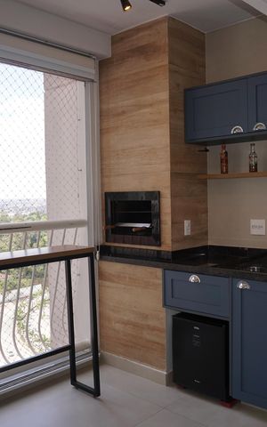 Apartamento para alugar com 87m², 2 quartos e 1 vagaVaranda gourmet
