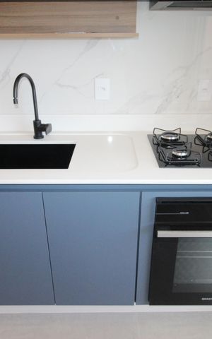 Apartamento para alugar com 44m², 2 quartos e 2 vagasSala / Cozinha