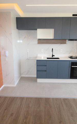 Apartamento para alugar com 44m², 2 quartos e 2 vagasSala / Cozinha