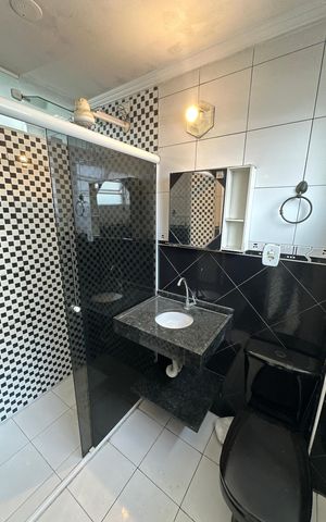 Apartamento para alugar com 44m², 1 quarto e 1 vaga Apartamento para alugar com 44m², 1 quarto e 1 vagaBanheiro da Suíte