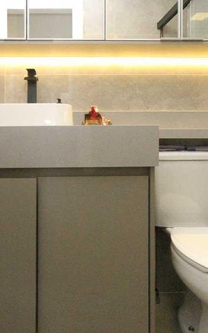 Apartamento para alugar com 73m², 2 quartos e 1 vaga Apartamento para alugar com 73m², 2 quartos e 1 vagaBanheiro da Social