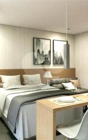 Studio à venda com 24m², 1 quarto e sem vaga
