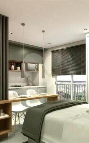 Studio à venda com 24m², 1 quarto e sem vaga