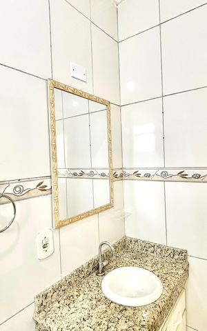 Casa para alugar com 88m², 2 quartos e 2 vagas Casa para alugar com 88m², 2 quartos e 2 vagasBanheiro da Suíte 2