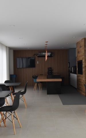 Studio à venda com 28m², 1 quarto e sem vagaÁrea comum - Salão de festas