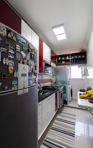 Apartamento à venda com 82m², 2 quartos e 1 vaga Apartamento à venda com 82m², 2 quartos e 1 vagaCozinha e Área de Serviço