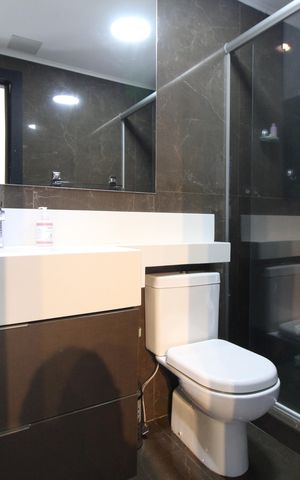 Apartamento à venda com 45m², 1 quarto e 1 vagaBanheiro