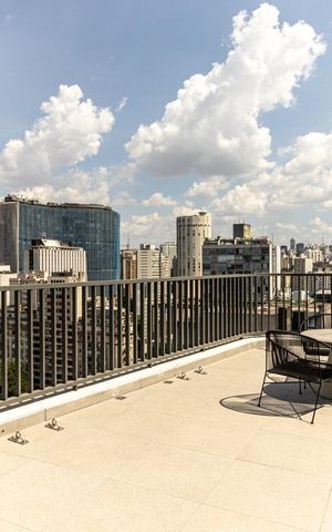 Apartamento para alugar com 43m², 1 quarto e sem vagaTerraço