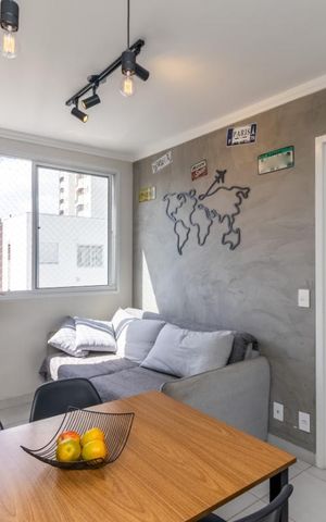 Apartamento à venda com 34m², 2 quartos e 1 vaga