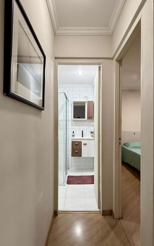 Apartamento à venda com 55m², 2 quartos e 1 vaga Apartamento à venda com 55m², 2 quartos e 1 vagaCorredor Quartos