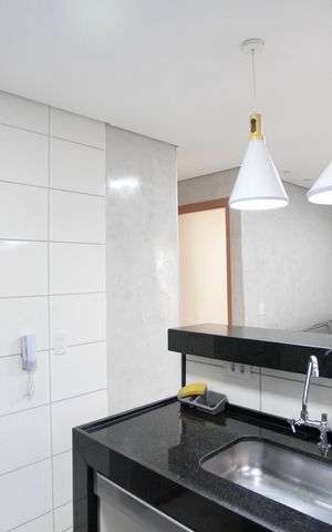 Apartamento para alugar com 43m², 2 quartos e 1 vaga Apartamento para alugar com 43m², 2 quartos e 1 vagaCozinha e Área de Serviço