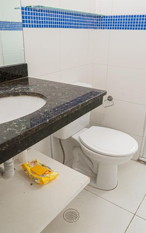 Apartamento à venda com 45m², 1 quarto e 1 vaga Apartamento à venda com 45m², 1 quarto e 1 vagaBanheiro da Suíte