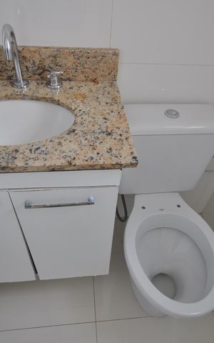 Apartamento à venda com 55m², 2 quartos e 2 vagasBanheiro do Quarto Suíte