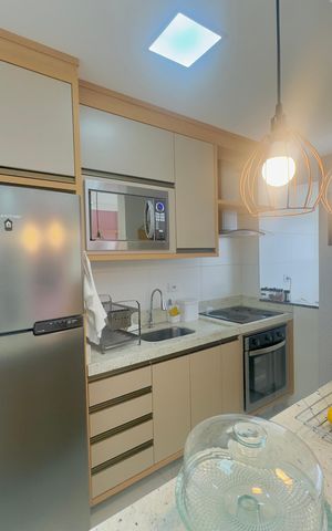 Apartamento para alugar com 62m², 2 quartos e 1 vagaCozinha