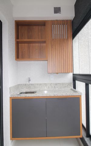 Studio para alugar com 27m², 1 quarto e sem vagaVaranda