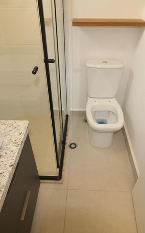 Studio para alugar com 27m², 1 quarto e sem vagaBanheiro