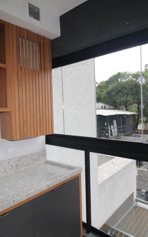 Studio para alugar com 27m², 1 quarto e sem vagaVaranda