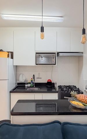 Apartamento à venda com 37m², 1 quarto e sem vagaCozinha e Área de Serviço