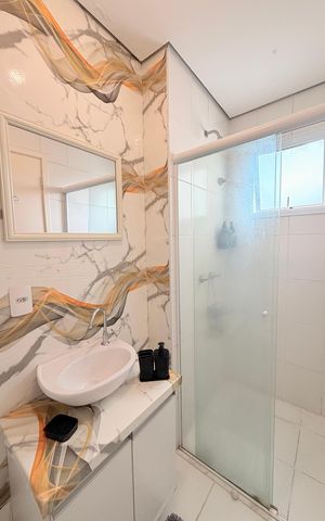 Apartamento à venda com 50m², 2 quartos e 2 vagasBanheiro Social