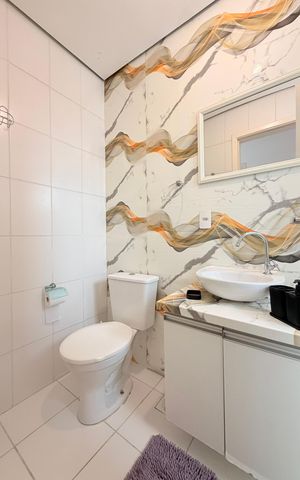 Apartamento à venda com 50m², 2 quartos e 2 vagasBanheiro Social