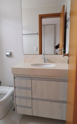 Apartamento para alugar com 135m², 3 quartos e 2 vagasBanheiro do Quarto 2