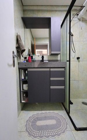 Apartamento à venda com 64m², 1 quarto e 1 vaga Apartamento à venda com 64m², 1 quarto e 1 vagaBanheiro