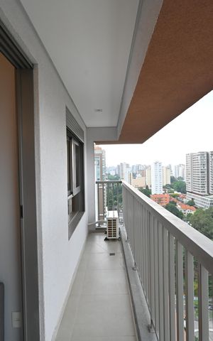 Apartamento para alugar com 32m², 1 quarto e sem vagaVaranda