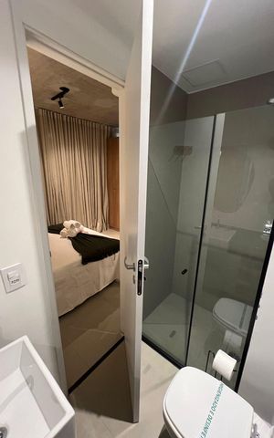Studio para alugar com 19m², 1 quarto e sem vaga Studio para alugar com 19m², 1 quarto e sem vagaBanheiro