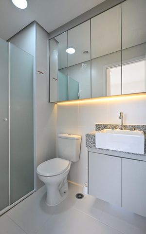 Apartamento para alugar com 59m², 2 quartos e 1 vagaBanheiro Suíte 