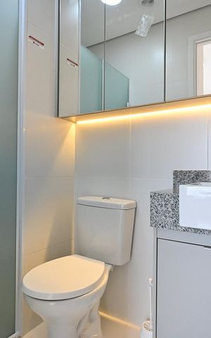 Apartamento para alugar com 59m², 2 quartos e 1 vagaBanheiro Suíte 