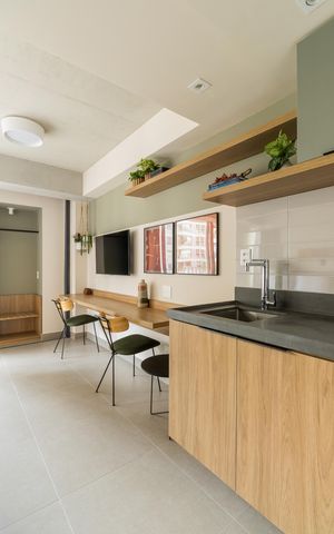 Studio para alugar com 31m², 1 quarto e sem vaga
