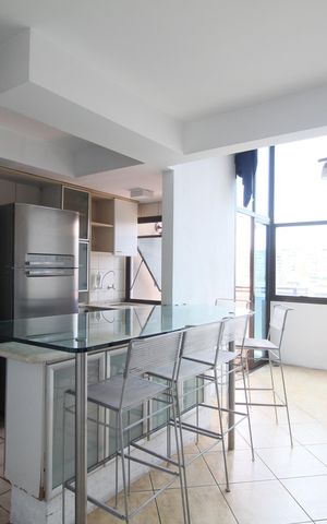 Apartamento para alugar com 59m², 1 quarto e 2 vagasSala
