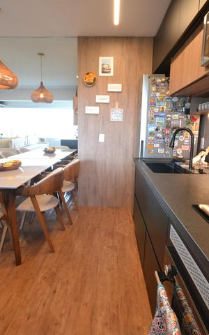 Apartamento à venda com 61m², 1 quarto e 1 vagaCozinha e Área de Serviço