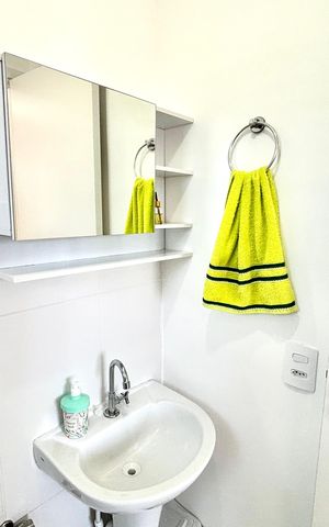 Apartamento para alugar com 27m², 1 quarto e sem vaga Apartamento para alugar com 27m², 1 quarto e sem vagaBanheiro Suíte