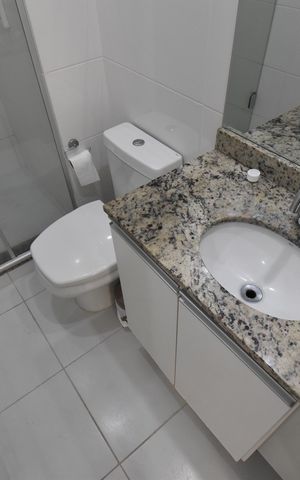Apartamento à venda com 32m², 1 quarto e sem vagaBanheiro da Suíte
