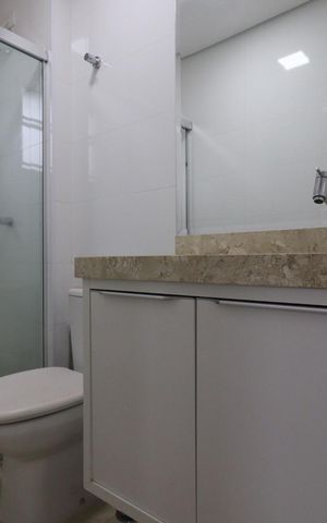 Apartamento para alugar com 80m², 2 quartos e 2 vagas Apartamento para alugar com 80m², 2 quartos e 2 vagasBanheiro da Suíte 2