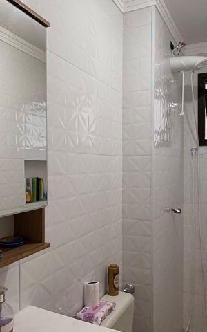 Apartamento para alugar com 69m², 3 quartos e 1 vaga Apartamento para alugar com 69m², 3 quartos e 1 vagaBanheiro social