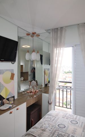 Apartamento à venda com 55m², 2 quartos e 2 vagasQuarto 1