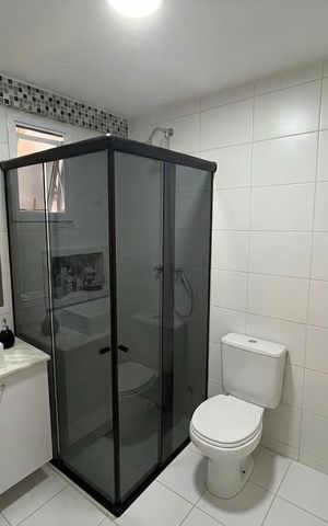 Apartamento à venda com 76m², 3 quartos e 2 vagas Apartamento à venda com 76m², 3 quartos e 2 vagasBanheiro 2