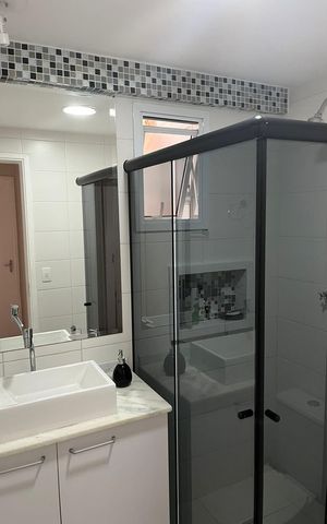 Apartamento à venda com 76m², 3 quartos e 2 vagas Apartamento à venda com 76m², 3 quartos e 2 vagasBanheiro 2
