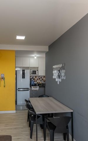 Apartamento à venda com 49m², 2 quartos e 1 vaga Apartamento à venda com 49m², 2 quartos e 1 vagaSala de Estar/Jantar