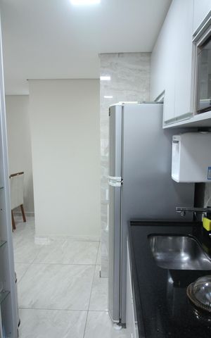Apartamento à venda com 47m², 2 quartos e 1 vagaCozinha e Área de Serviço