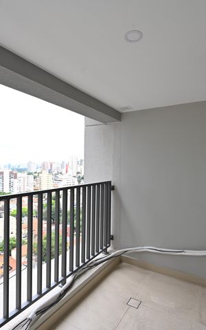 Studio para alugar com 26m², 1 quarto e sem vagaVaranda