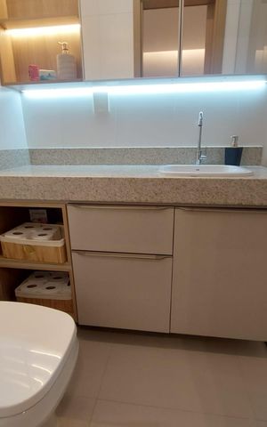 Apartamento à venda com 64m², 2 quartos e 2 vagas Apartamento à venda com 64m², 2 quartos e 2 vagasbanheiro 1