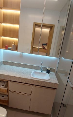 Apartamento à venda com 64m², 2 quartos e 2 vagas Apartamento à venda com 64m², 2 quartos e 2 vagasbanheiro 1