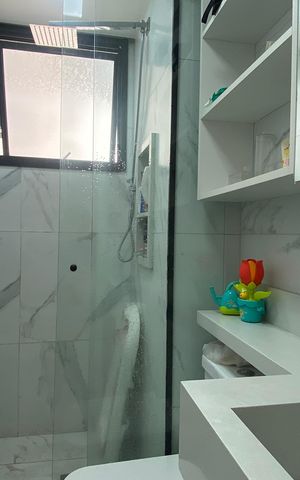 Apartamento à venda com 48m², 2 quartos e 1 vaga Apartamento à venda com 48m², 2 quartos e 1 vagaBanheiro