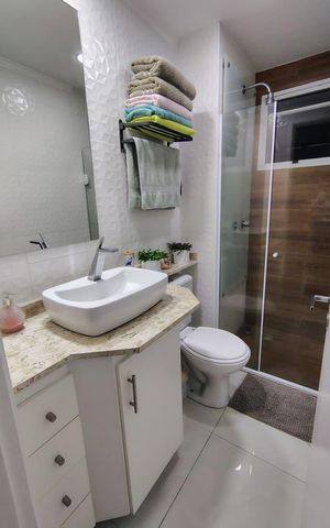 Apartamento para alugar com 52m², 2 quartos e 1 vaga Apartamento para alugar com 52m², 2 quartos e 1 vagaBanheiro