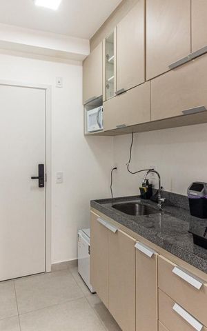 Studio para alugar com 27m², 1 quarto e sem vaga Studio para alugar com 27m², 1 quarto e sem vagaCozinha