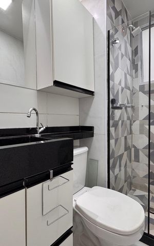 Apartamento para alugar com 43m², 2 quartos e 1 vaga Apartamento para alugar com 43m², 2 quartos e 1 vagaBanheiro Social